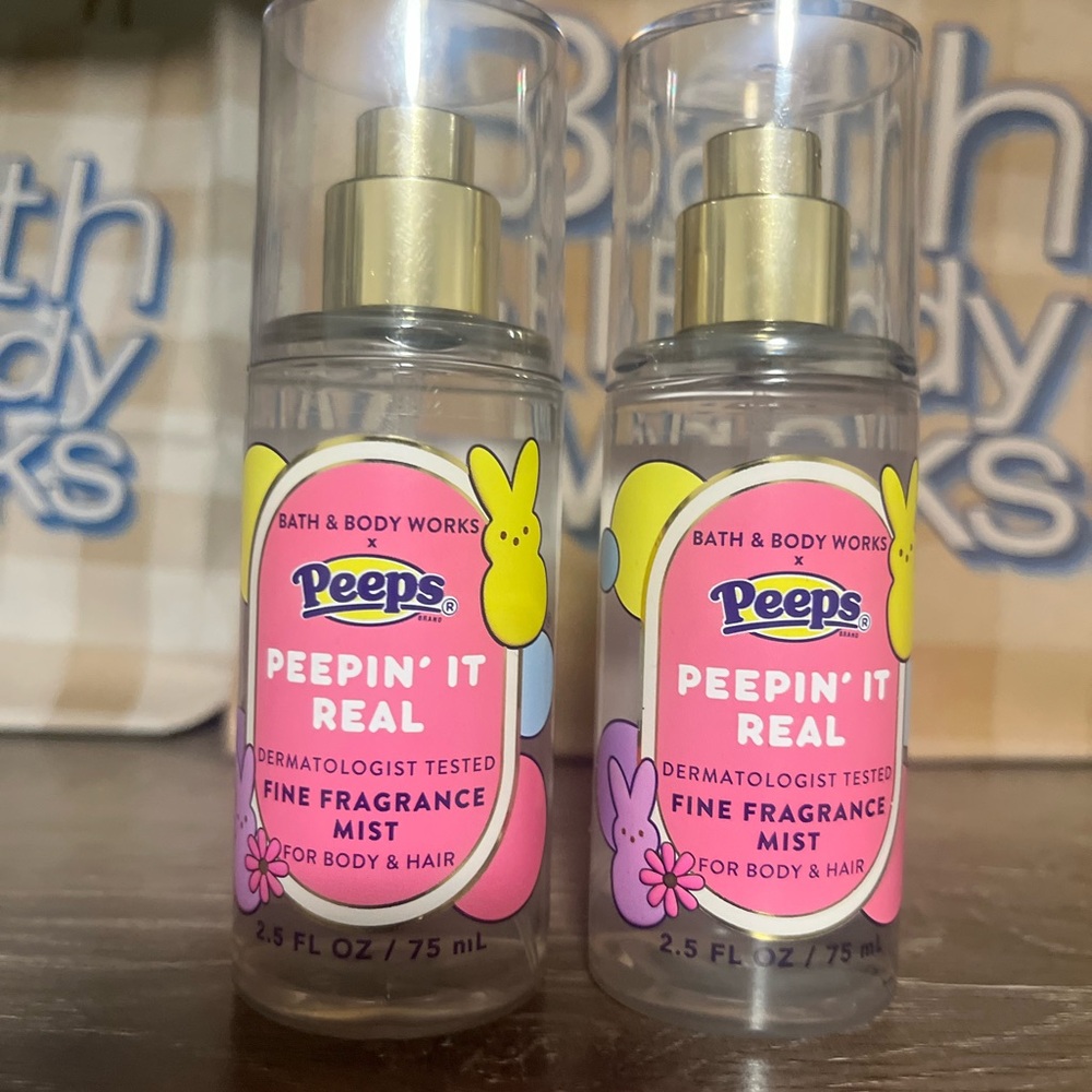 Bath & Body Works Peepin' It Real Fine Fragrance Mist - Pink, Yellow, Purple